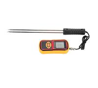 Fabater GM640 Compteur Numérique Portable d'humidité des Grains LCD pour blé, Riz, Maïs, Haricots, Testeur d'humidité des Grains avec Rétroéclairage et Coque de Protection, Sonde Précise pour