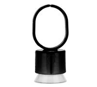 Fabater Gobelets Jetables pour Anneaux d'encre de Tatouage avec éponge, 100 Pièces/ensemble Porte-pigments pour Maquillage Permanent, Conception d'anneau Réglable, Outil de Microblading, Noir (50)