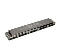 Fabater Harmonica Professionnel 24 Trous Polyphonique 1,2 Mm, Plaque de Base en Laiton, Orgue à Bouche pour Débutants, Cadeau avec Anches en Bronze Phosphoreux, Peigne en Résine ABS (G)