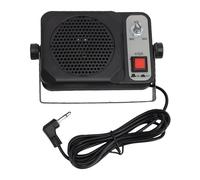 Fabater Haut-Parleur Externe à Prise 3,5 Mm, 1,5 W, en Plastique Durable, Audio Transparent, pour Les Utilisateurs de Radio Amateur de Voiture et de Radio CB, Noir, 10 X 7 X 3 Cm