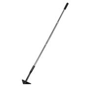 Fabater Houe de Jardin Triangulaire, Houe de Tranchée Amovible avec Longue Poignée Réglable, Outil D'élimination des Mauvaises Herbes en Métal Robuste pour Creuser, Désherber