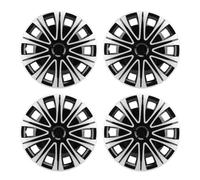 Fabater Hubcaps, Capuchon de Moyeu de Roue Universel de 17 Pouces, Bouchon de Bord de Roue de Voiture, Accessoires Extérieurs de Matériaux ABS, Installation Facile, Ensemble de 4,