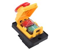 Fabater Interrupteur à Bouton-poussoir électromagnétique, Interrupteurs électromagnétiques D'arrêt D'urgence pour Panneaux électriques KEDU, Outil électrique, 4 Broches 16A