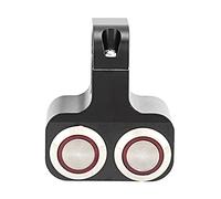 Fabater Interrupteur de Phare de Guidon de Moto étanche avec Double Spot, Pièces de Modification LED de 25 Mm pour VTT, Vélos électriques, Boutons Manuels et à Retour Automatique, Indicateur coloré