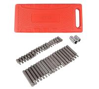 Fabater Jeu de Douilles à Pointe Cannelée, Ensemble Principal de 32 Pièces avec Boîte de Rangement en Plastique, Alliage de Chrome Vanadium S2, Embouts de Tournevis à Tête de Réparation Automatique