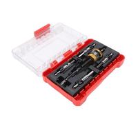 Fabater Jeu de Forets à Fraiser Polyvalent avec Butée de Profondeur et Guide Réglable pour Réaliser des Trous Fraisés Lisses dans les Panneaux de Fibres de densité Moyenne et le contreplaqué.