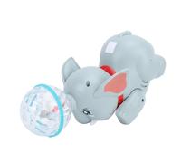 Fabater Jouet éléphant électrique avec Musique Légère pour Les Tout-Petits de Plus de 3 Ans, Jouet Musical Interactif Rampant pour bébé