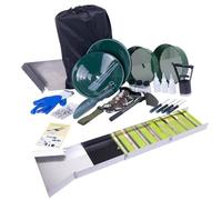 Fabater Kit Complet D'orpaillage, Boîte à écluse Pliante de 50", Équipement D'extraction Portable pour Adultes, Kit de Prospection en Or avec Casserole, Tamis Classificateur