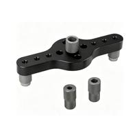 Fabater Kit de Gabarit de Cheville Auto-centrant (Un style noir) | Guide de Perçage pour Trous Droits, Comprend des Bagues de Foret de 1/4, 5/16 et 3/8 Pouce, pour Projets de menuiserie