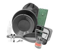 Fabater Kit de Panoramique en Or avec Boîte à écluse Portable, équipement D'extraction en Alliage en Aluminium, avec des Mineurs de Mousse, Tapis de Piège en Or, Classificateur