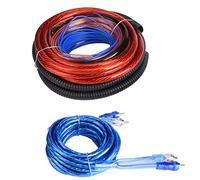 Fabater Kit D'installation D'amplificateur de Caisson de Basses de Voiture, Câble Anti-interférence 2800W avec Combinaison de Fusibles, adapté aux Amateurs de Systèmes Automobiles