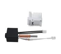 Fabater Kit Hotend de Remplacement, Buse en Acier trempé pour Dissipateur Thermique pour Imprimante 3D, Kit D'extrudeuse Hot End sans Fuite, 1 X Hotend, 1 X Dissipateur Thermique, Pince, (0,6 mm)