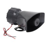 Fabater Klaxon d'alarme, Volume 130 DB, Puissance 60 W, Coque en Plastique ABS, Support en Fer, 2 Sons d'alarme, Haut-Parleur Sirène, Haut-Parleur 'Avertissement avec Montage Mural pour Système