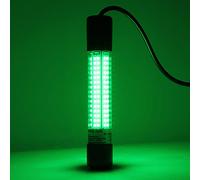 Fabater Lampe de Pêche sous-Marine LED 18W avec Batterie, Lumière Verte | Vue à 360 degrés, luminosité 1000 lm, entrée 12 à 24 V, lampe à chute profonde, cordon de 5 m, économie d\'énergie.