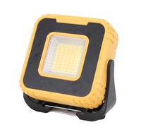 Fabater Lampe de Travail LED Rechargeable, Lampes de Travail Magnétiques avec Support et Trou de Vis 1/4", Projecteurs COB pour Alimentation électrique, Chantier, Urgence, Camping (YELLOW)