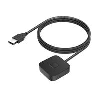 Fabater Lecteur D' Digitales USB pour PC, Scanner Biométrique D' Digitales à Reconnaissance Rapide Tactile à 360 Degrés, Support de Dongle de Scanner pour Window 10 (Black)