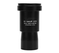 Fabater Lentille Barlow 5X de 1,25 Pouces, Conception Antidérapante pour Une Observation Améliorée des Corps Célestes, Alliage D'aluminium