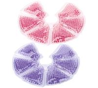 Fabater Lot de 2 Coussinets de Thérapie Mammaire Réutilisables 3 en 1, Pack Chaud et Froid pour les Mamans Qui Allaitent, Coussinets d'allaitement en Silicone pour Soulager l'engorgement, la