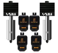 Fabater Lot de 2 Kits Hotend Améliorés de 0,6 Mm pour Imprimante 3D P2S H2D H2S H2C, Extrudeuse Comprenant une Buse en Acier trempé, 4 Paires de Chaussettes en Silicone