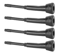 Fabater Lot de 4 Doublures de Machine à Traire en Caoutchouc Noir pour Pièces de Rechange pour la Traite des Chèvres et des Vaches - Qualité Alimentaire, Durable, Facile à Installer