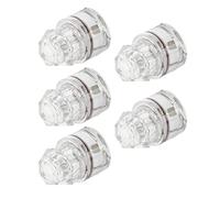 Fabater Lumière de Leurre de Pêche, Lumière de Pêche LED en Forme de Diamant à Ouverture et Fermeture Automatiques, de Leurre de Bar avec 5 Pièces pour la de Nuit en Eau Salée et en Eau Douce (White)