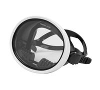 Fabater Lunettes de Plongée Universelles, Lentille en Verre trempé, étanche, Vue Panoramique HD, Lunettes de Plongée en Apnée en Silicone pour Adultes, Masque de Natation, Claire, Ajustement (Blanc