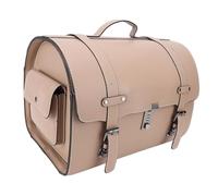 Fabater Mallette de Rangement Sac Arrière de Moto étanche 29,5 L Arrière de Moto adapté pour Siège Sac à Bagages pour Rangement de Casque pour Scooter Cuir épaissi