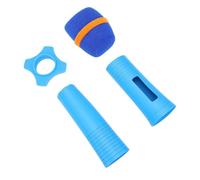 Fabater Manchon de Poignée de Microphone sans Fil en Silicone, Housse de Protection Anti-chute pour Microphone Portable sans Fil avec Pare-brise et Bague Antidérapante pour karaoké à (BLUE)