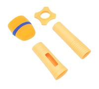Fabater Manchon de Poignée de Microphone sans Fil en Silicone, Housse de Protection Anti-chute pour Microphone Portable sans Fil avec Pare-brise et Bague Antidérapante pour karaoké à (ORANGE)