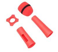 Fabater Manchon de Poignée de Microphone sans Fil en Silicone, Housse de Protection Anti-chute pour Microphone Portable sans Fil avec Pare-brise et Bague Antidérapante pour karaoké à (rouge)