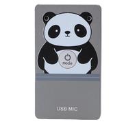 Fabater Microphone Antibruit USB, Prise de Son HiFi à 2 Canaux, pour Les Appels Vidéo sur Ordinateur et Le Streaming en Direct, Portable (Gris Météorite)