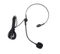 Fabater Microphone Casque, Micro Casque Mains Libres Filaire Flexible avec Interface 3,5 Mm et Câble de 1,2 M, Microphone Mains Libres pour Chanter, Parler, Enseignants