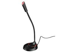 Fabater Microphone Col de Cygne, Microphones Podium USB | Microphone PC Antibruit, Prise Omnidirectionnelle à 360 °, Plug and Play, Interrupteur à une Touche, pour Conférence