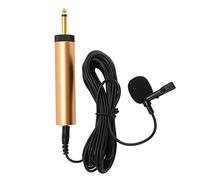 Fabater Microphone Cravate Filaire de 5 M, Câble à Condensateur Omnidirectionnel de 3,5 Mm avec Adaptateur de 6, Mm, Microphone d'enregistrement à Réduction de Bruit pour Téléphone, Appareil Photo,