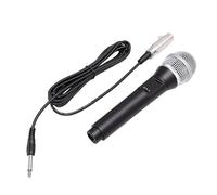 Fabater Microphone Filaire Portable, Micro Vocal Dynamique Filaire et sans Fil avec Suppression Intelligente du Bruit et Prise Jack 6,5 Mm pour L'enregistrement de Chant karaoké,