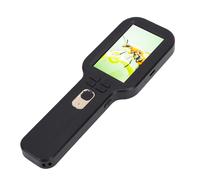 Fabater Microscope Numérique USB Portable, Loupe Portable avec éclairage, Double Lentille et écran de 3 Pouces, Grossissement 500x, Kit Scientifique éducatif pour Filles et Garçons (Black)