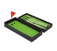 Fabater Mini Coffret Cadeau de Jeux de de Bureau avec Stylos de Club de, Balles, Drapeau - Practice Vert Portable, Décoration de Bureau pour de Amusant au