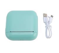 Fabater Mini Imprimante Thermique sans Encre, Imprimantes de Poche Portables, pour Notes, Bricolage, Billets, Photos, Mémos, études, Impression de Mauvaises Questions (Green)