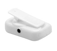Fabater Mini Métronome Numérique LCD pour Guitare, Tempo de Battement de 30 à 280 BPM avec Sortie Casque, Fonction Robinet, Clip et Lanière, Accessoire de Musique Portable pour les Instruments (WHITE)