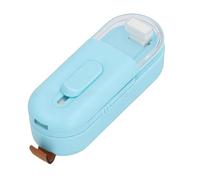 Fabater Mini Scelleuse de Sacs, Thermoscelleuse et Découpeuse 2 en 1, Machine à Sceller Portative pour Collations, Chips, Biscuits, Sacs en Plastique de Bonbons, Stockage à Domicile (BLUE)