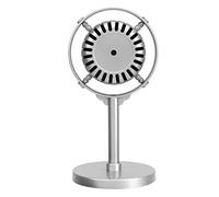 Fabater Modèle d'Accessoire de Microphone Rétro Vintage, Faux Microphone Classique en Plastique pour Accessoires de Photographie de Scène, Micro Léger de Style Ancien pour Faire Semblant de