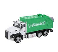 Fabater Modèle de Camion à Ordures en Alliage 1:42, Jouet de Véhicule à Tirer, Exécution Précise et Exquise, Cadeau de Collection Décoratif pour Enfants (Camion à ordures d'assainissement)