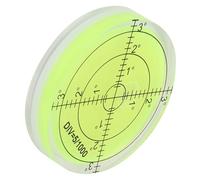 Fabater Niveau à Bulle Rond de 60 Mm avec échelle pour Balance de Plate-forme de Caméra, Petit Outil de Mesure en Acrylique ABS Transparent pour l'étalonnage Horizontal de la Balance et de