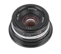 Fabater Objectif à Mise au Point Pivotante 25 Mm F1.7 pour A6400 A6500, Design Rétro, créativité en Gros Plan, Minimaliste et Portable (BLACK)