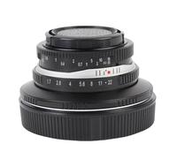 Fabater Objectif de Mise au Point Manuelle 25 Mm F1.7, Objectif Fixe APS C à Grande Ouverture pour R7 R10 R50 R100 RP R5 R6, Objectif Fixe à Mise au Point Manuelle à Grande Ouverture, (Black)