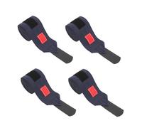 Fabater Pack de 4 Bandages en Polaire Douce, Bandages Complets pour Jambes de Cheval pour Diverses épreuves équestres (Bleu foncé)