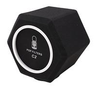 Fabater Pare-brise de Microphone Haute densité, Housse en éponge Professionnelle pour Enregistrement Vocal, Cabine d'isolation de Réduction du Bruit à 5 Côtés pour Studio, Bouclier de Micro en