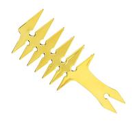 Fabater Peigne à Cheveux à Double Face Peigne de Coiffeur de Conception Rétro pour Hommes pour une Utilisation Portable 1 X à Cheveux Idéal pour une Utilisation (GOLD)