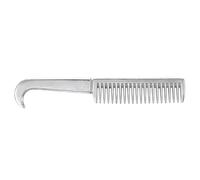Fabater Peigne en Alliage D'aluminium pour Cheval, Outil de Tirage de | Instrument de toilettage en métal, dents épaissies, poignée ergonomique, dissolvant de nœuds, convient aux chiens, chats,