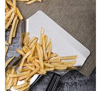 Fabater Pelle à Pop-corn en Acier Inoxydable, Cuillère à Frites, Cuillère de Service à Pop-corn avec Poignée Droite, Poignée Ergonomique Antidérapante, Ustensile de Cuisine en Métal de qualité
